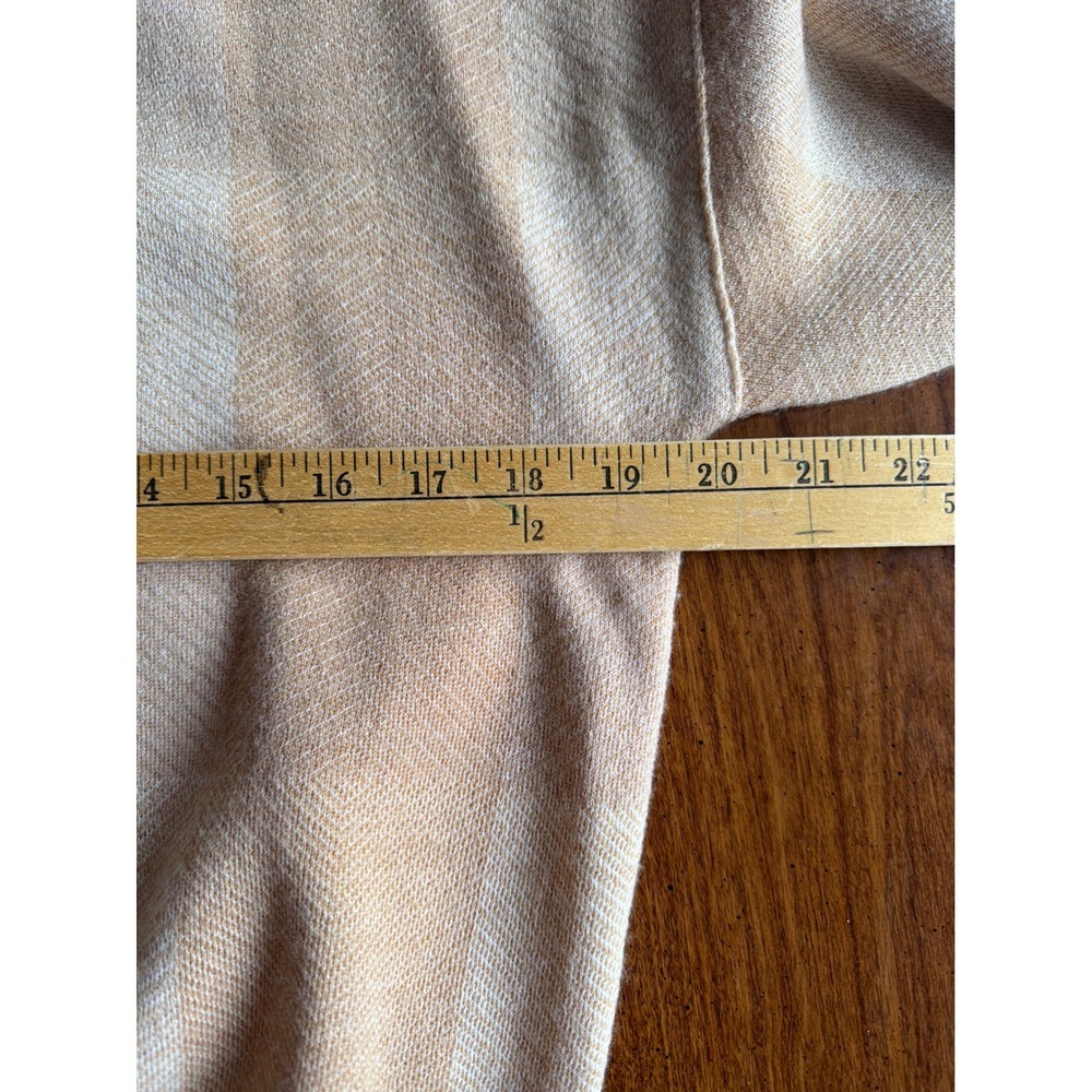 Madewell Sweater Womens Tan Buffalo Check Merino Wool Plaid Pullover XS - Picture 5 of 6